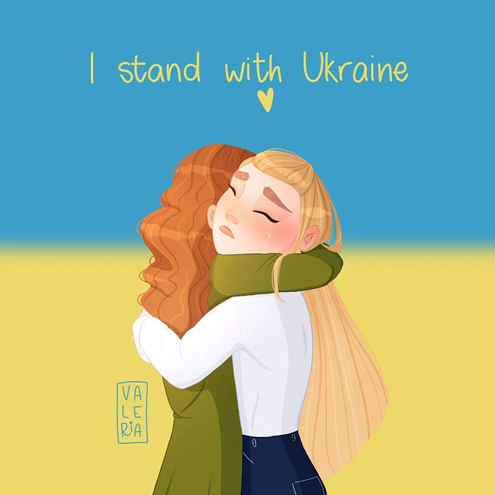 29 Heartbreaking, Yet Moving Pieces Made By Artists All Over The World After The Russian Invasion Of Ukraine