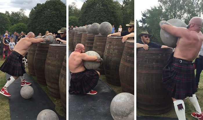 Andrew Cairney From Glasglow, Scotland Loading All Nine Of The Ardblair Stones