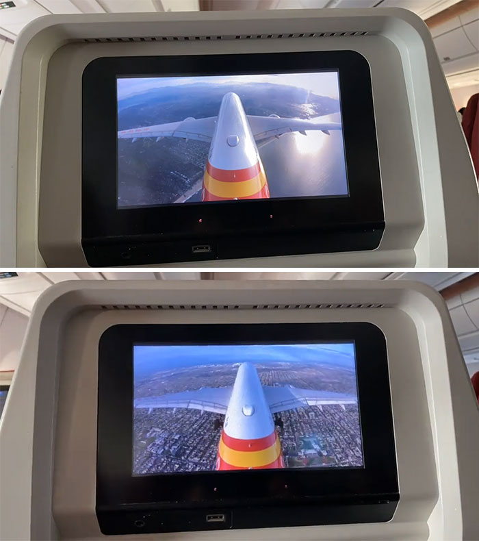 My Flight Into Lax Got Live Rear Camera View