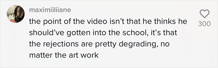 Guy Shows The Harsh Rejection Letter This Prestigious Art School Sent Him, Turns Out Other Applicants Received The Exact Same One Guy Shows The Harsh Rejection Letter This Prestigious Art School Sent Him, Turns Out Other Applicants Received The Exact Same One