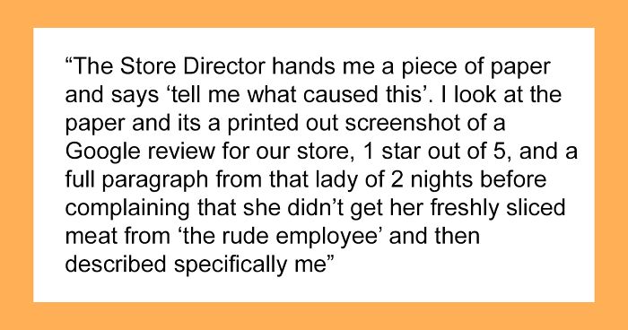 Ignorant Boss Reprimands Deli Worker For Refusing To Serve A ‘Karen’, Regrets His New Rule After Worker Complies Maliciously
