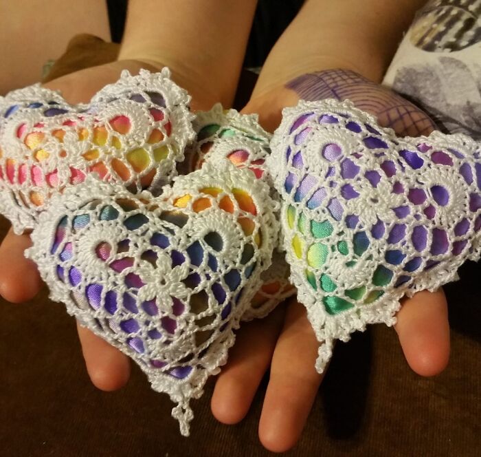 Crocheted And Full Of Rainbow Love