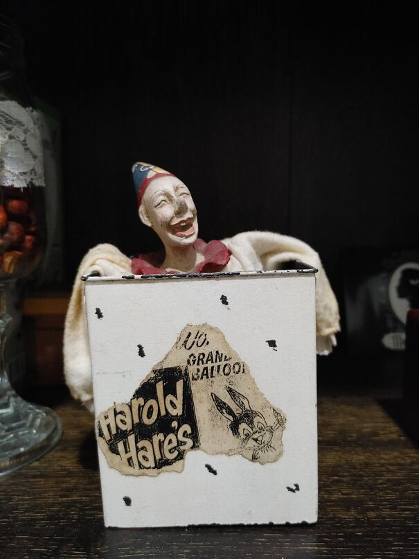 My Cown Jack In Th Bix, Purchased From An Oddities Store....i Don't Even Like Clowns