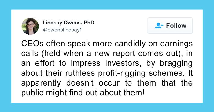 Economist Is Disgusted By These CEOs Who Brag About Their High Prices While Blaming Inflation, Exposes Them On Twitter