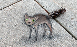 Artist Doodles The Adventures Of Random Quirky Characters Out In The Streets Using Only Chalk (90 New Pics)