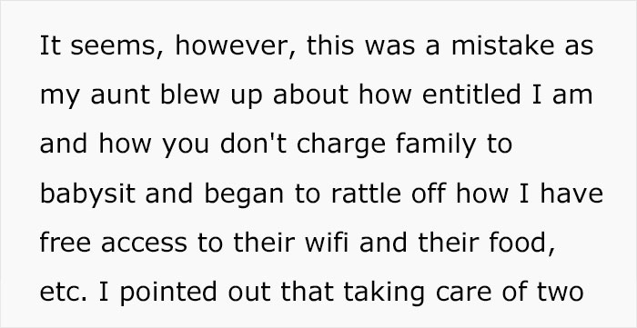 Teen Babysits Her 3 Cousins Full-Time Almost Every Day, All Hell Breaks Loose When She Asks To Get Paid Teen Babysits Her 3 Cousins Full-Time Almost Every Day, All Hell Breaks Loose When She Asks To Get Paid