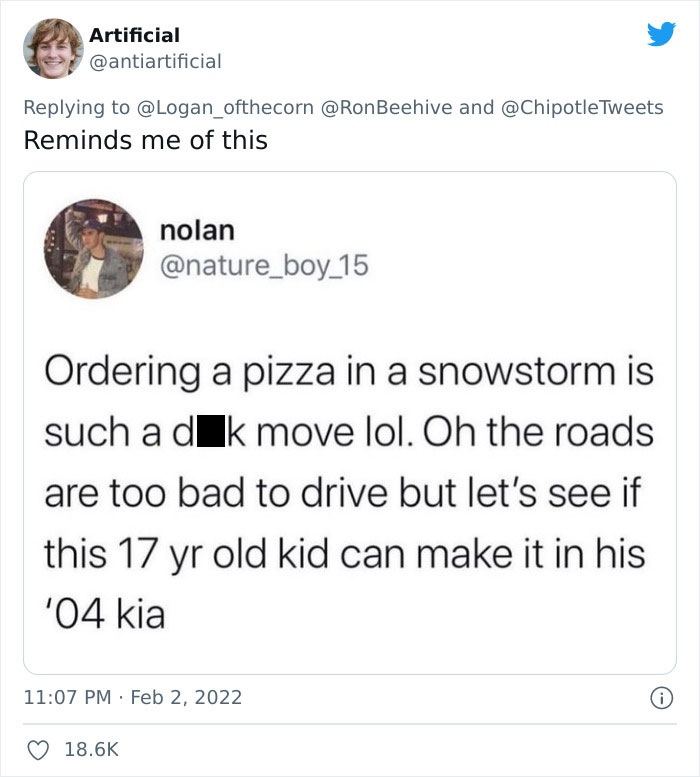 Man Slams Chipotle For Capping Delivery Driver Tips At 50%, Chipotle Explains Why But Their Answer Seems To Anger People Even More Man Slams Chipotle For Capping Delivery Driver Tips At 50%, Chipotle Explains Why But Their Answer Seems To Anger People Even More