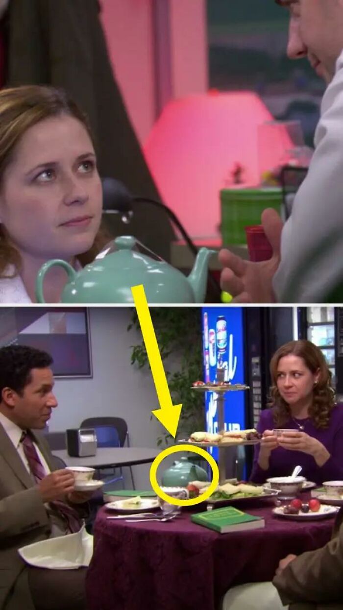 Pam Uses The Teapot Jim Gave Her For Christmas Much Later In The Finer Things Club