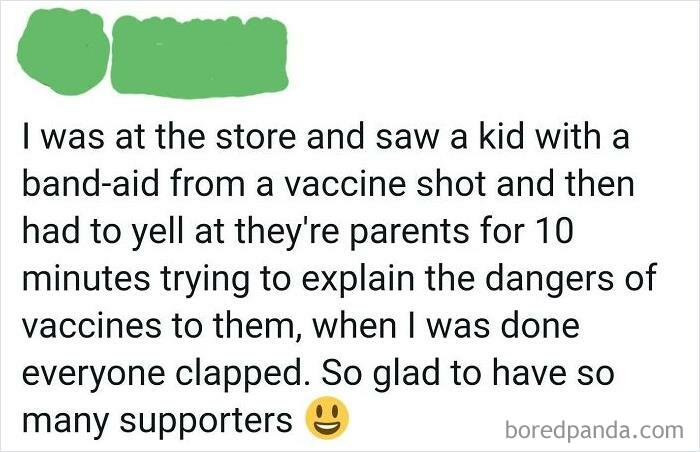 Another Anti Vaxxer Gets "The Clap"