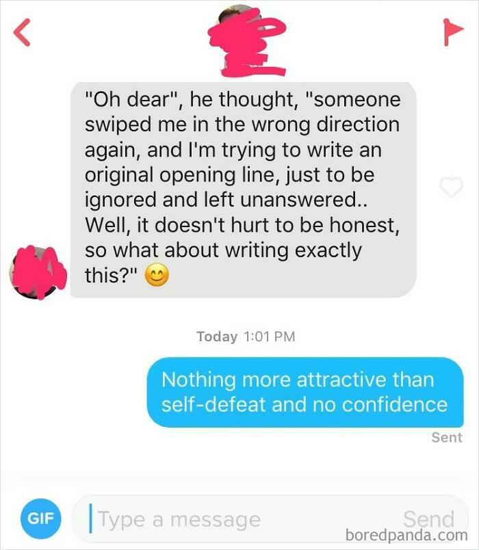 Inner Monologue As Tinder Opener