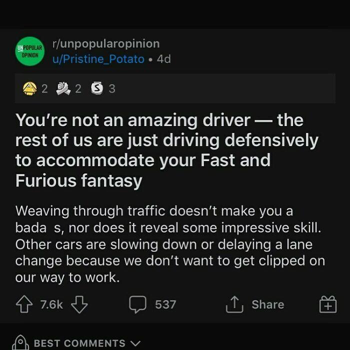 Do You Encounter People Driving Like That ?