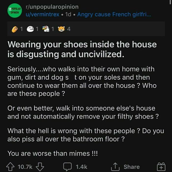 Do You Wear Shoes Inside Your House?