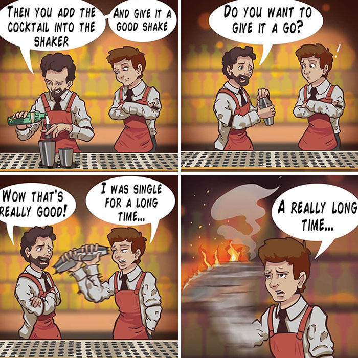 40 Comics With Absurd Situations And Unexpected Endings By This Artist