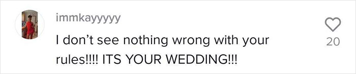 Discussion Online Ensues After This Bride-To-Be Shared A List Of 12 Rules For Guests At Her Upcoming Wedding Discussion Online Ensues After This Bride-To-Be Shared A List Of 12 Rules For Guests At Her Upcoming Wedding