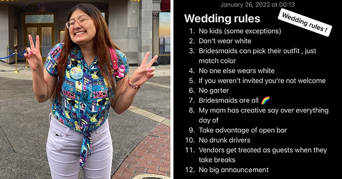 Discussion Online Ensues After This Bride-To-Be Shared A List Of 12 Rules For Guests At Her Upcoming Wedding