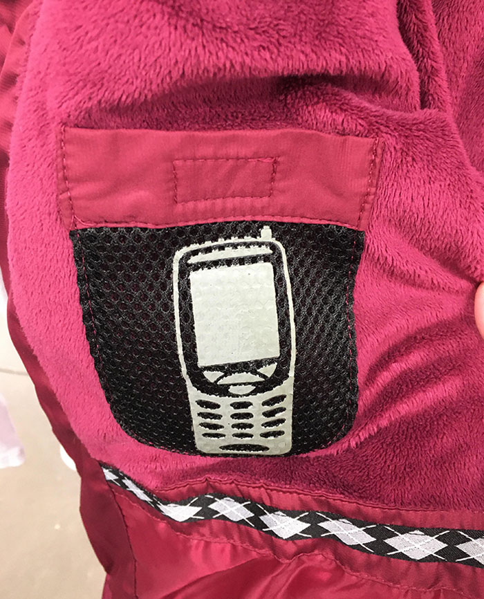 Saw This Special Pocket For A Nokia Phone In A Coat At The Goodwill Tonight