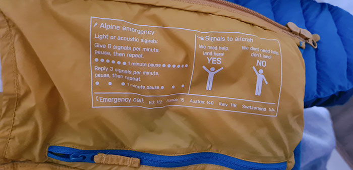 My Wife's Jacket Had Emergency Information On The Inside