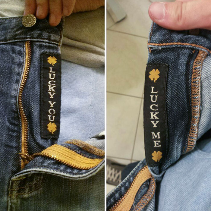 Just Noticed Something Unique About My Pants
