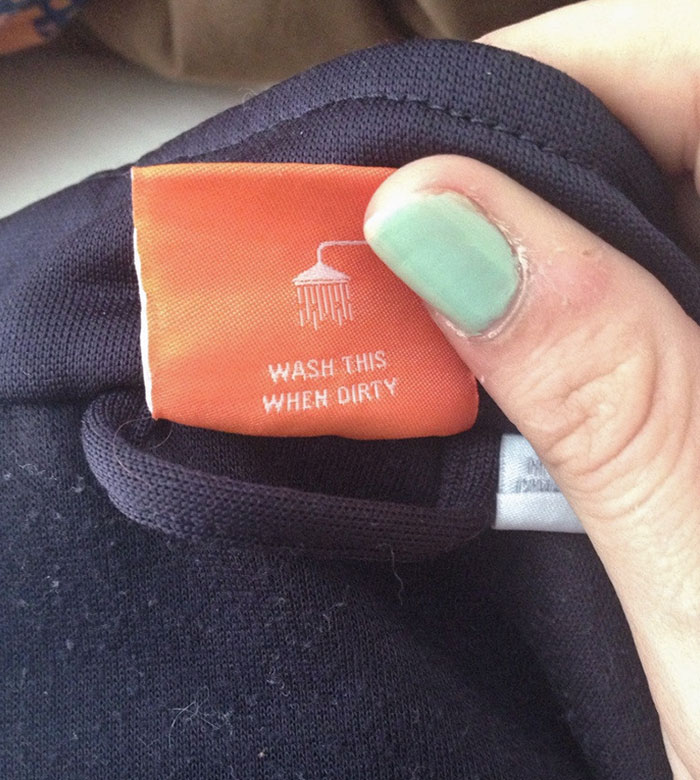 I Read The Care Instructions On My Puma Jacket This Morning. Very Helpful