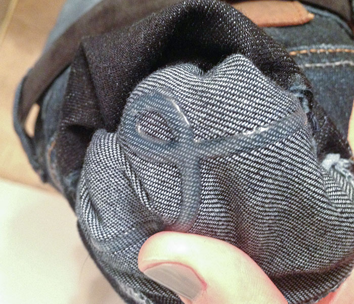 My Jeans Have A No-Slip Grip Built Into The Back Pockets To Keep Credit Cards And Money From Falling Out