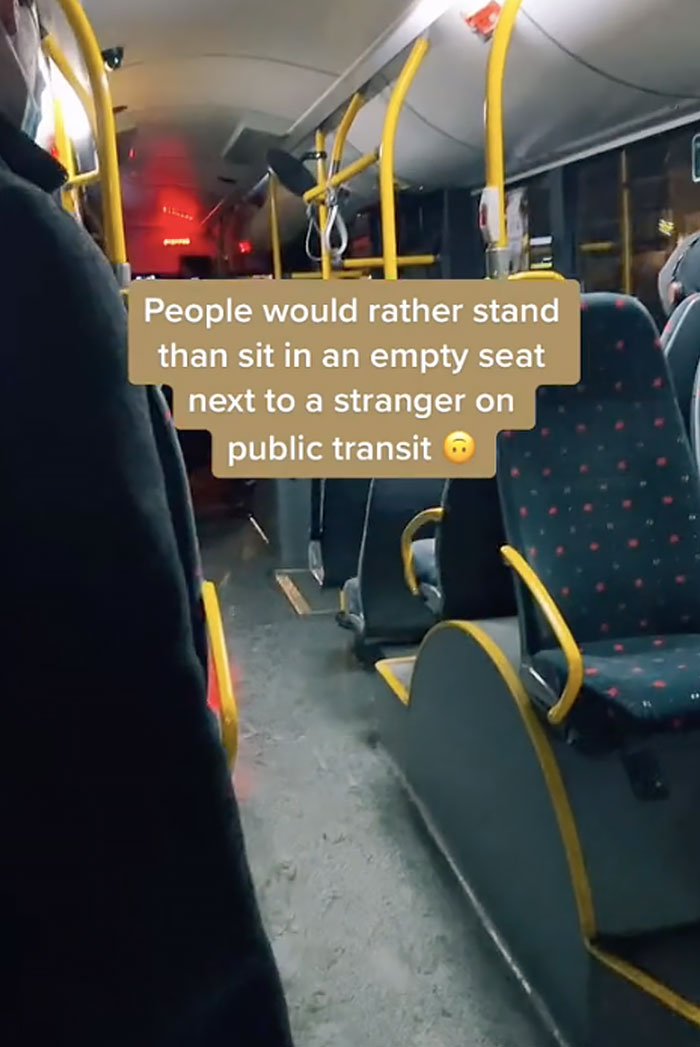 Standing Rather Than Sitting Next To A Stranger On Public Transport