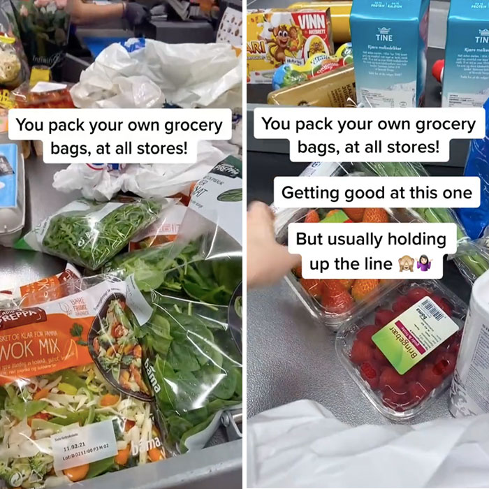 Packing Your Own Groceries At Checkout