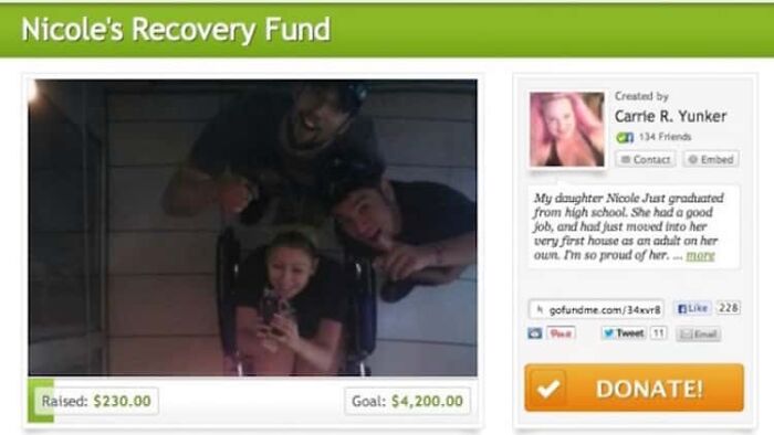 A Fund For The Lady Whose Kid Jumped Off The Roof