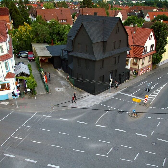 Una casa negra en Alemania