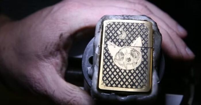 I Hand-Carved This Plain Zippo Into A Work Of Art