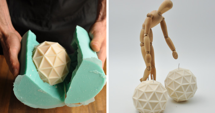 We Diyed Unique Candle Moulds Using 3D Technology And Went On A Candle Exploration Of Algorithmic And Organic Forms (9 Pics)