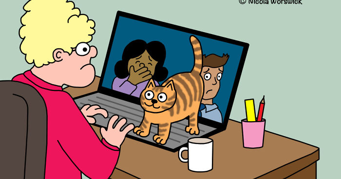 40 Funny Cat Comics