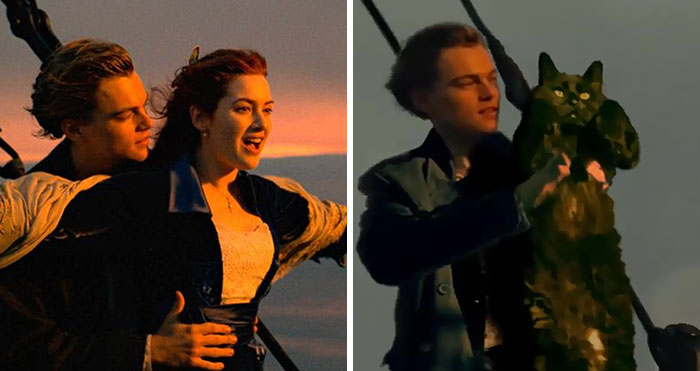 This Guy Improved “Titanic” By Editing His Cat Into It And The Result Is Hilarious