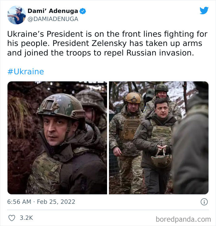 Ukraine's President Is On The Front Lines Fighting For His People
