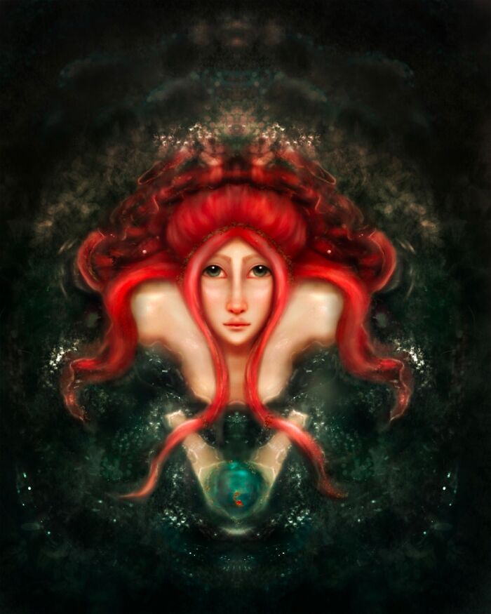 Little Mermaid Painting And Poem Little Mermaid Painting And Poem