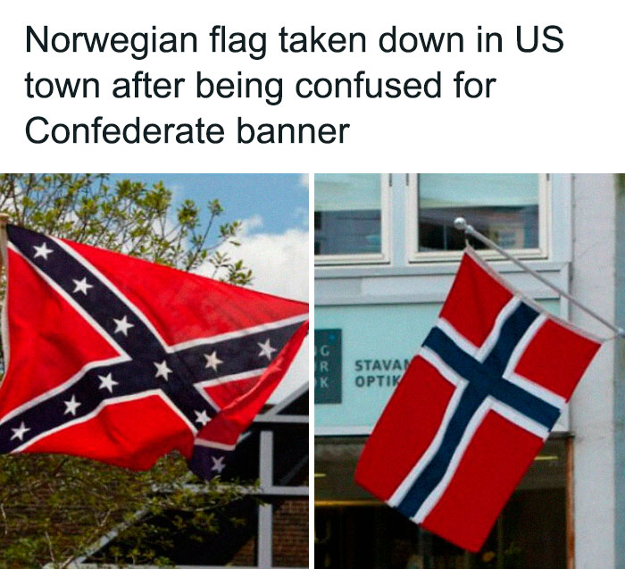 Norwegian Flag Taken Down
