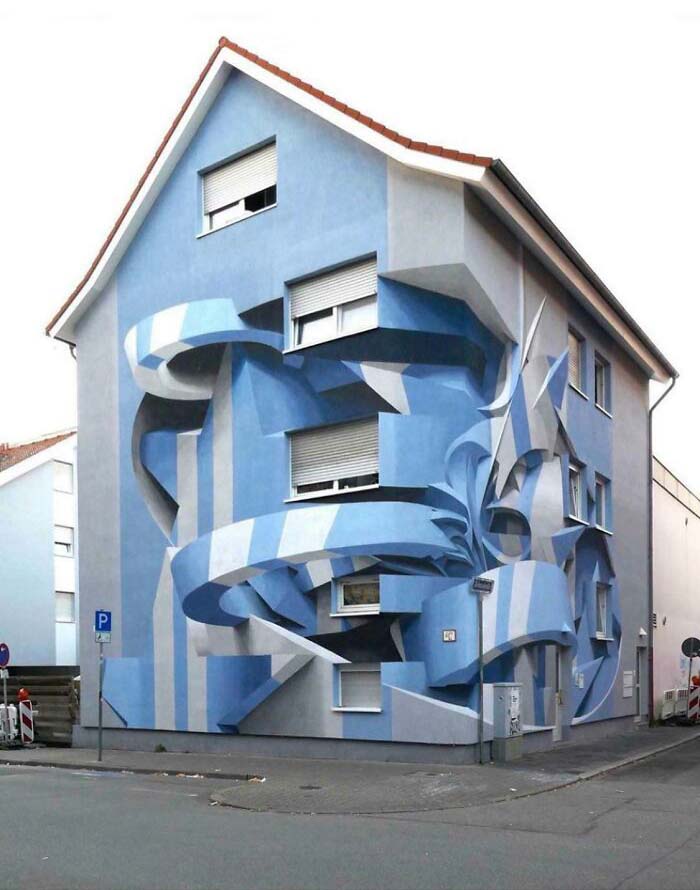 The Paint Job On This House In Mannheim, Germany