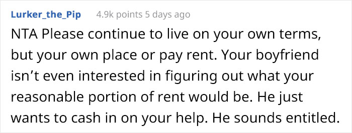 Guy Is Shocked At How Much His Girlfriend Earns, Wants Her To Pay Half Of His Mortgage After Moving In Guy Is Shocked At How Much His Girlfriend Earns, Wants Her To Pay Half Of His Mortgage After Moving In
