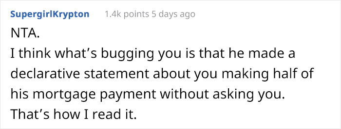 Guy Is Shocked At How Much His Girlfriend Earns, Wants Her To Pay Half Of His Mortgage After Moving In Guy Is Shocked At How Much His Girlfriend Earns, Wants Her To Pay Half Of His Mortgage After Moving In