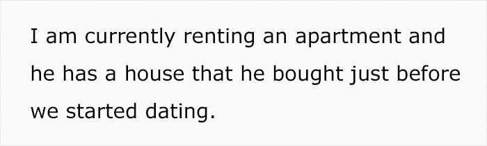 Guy Is Shocked At How Much His Girlfriend Earns, Wants Her To Pay Half Of His Mortgage After Moving In Guy Is Shocked At How Much His Girlfriend Earns, Wants Her To Pay Half Of His Mortgage After Moving In