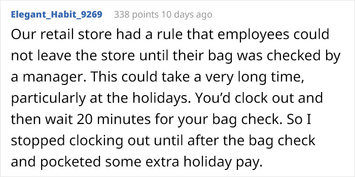 Employee Teaches Manager A Lesson By Maliciously Complying To Her Rule About Clocking Out Only With Permission Employee Teaches Manager A Lesson By Maliciously Complying To Her Rule About Clocking Out Only With Permission