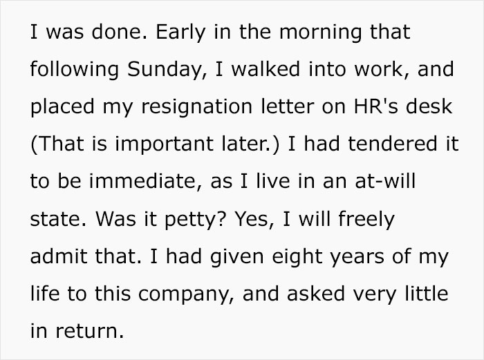 Employee Quits, Gets A Text From Manager Saying "We Will See How Long You Can Take Care Of Your Lovechild Without Us", Drama Ensues Employee Quits, Gets A Text From Manager Saying "We Will See How Long You Can Take Care Of Your Lovechild Without Us", Drama Ensues