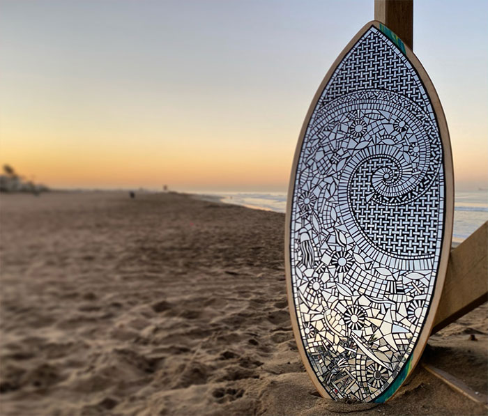 30 Times I Created Mosaic Art Using Upcycled Surfboards And Other Things