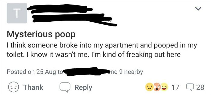 Literally The First Post I Saw When I Downloaded Nextdoor