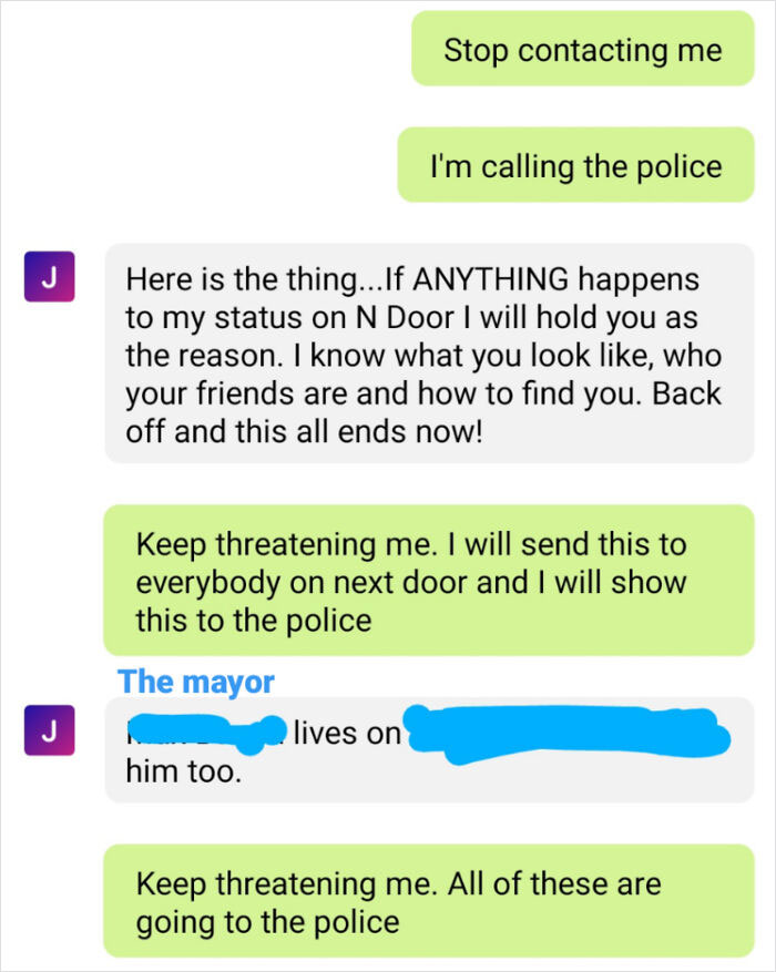 Lady Sent Me A Dm With My Home Address And Threatens To Come To My House Because I Left Sad Face Reactions On Her Comments About Homeless People. Yes I Actually Did End Up Calling Police
