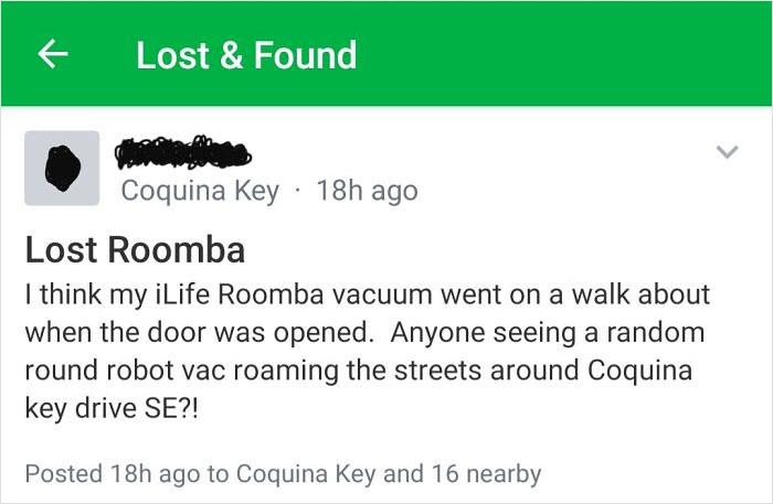 Runaway Roomba