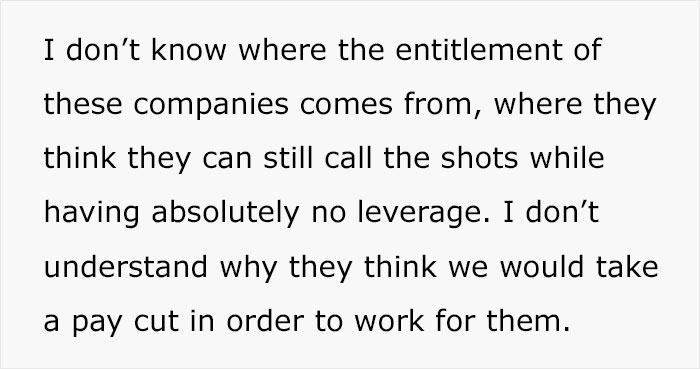 Guy Gets A Higher Paying Job, Old Company Expects To Keep Him By Offering Less Money Guy Gets A Higher Paying Job, Old Company Expects To Keep Him By Offering Less Money