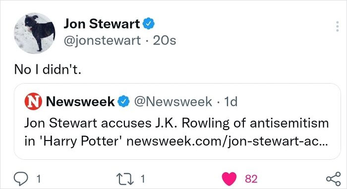 John Stewart: No I Didnt