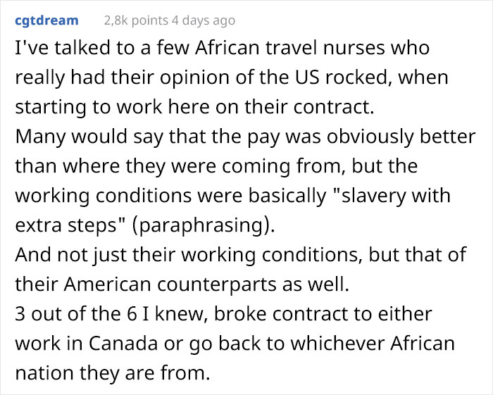 Person From A "3rd World Country" Reveals How Working Conditions In The US Ruined His American Dream Completely Person From A "3rd World Country" Reveals How Working Conditions In The US Ruined His American Dream Completely