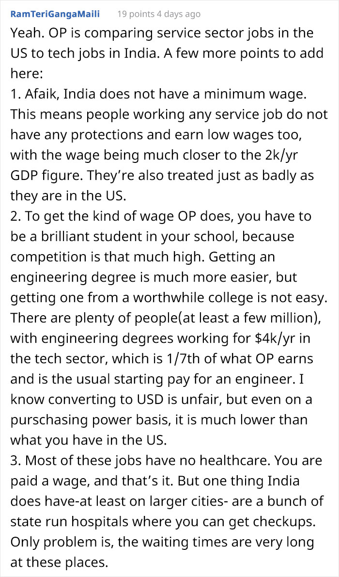 Person From A "3rd World Country" Reveals How Working Conditions In The US Ruined His American Dream Completely Person From A "3rd World Country" Reveals How Working Conditions In The US Ruined His American Dream Completely