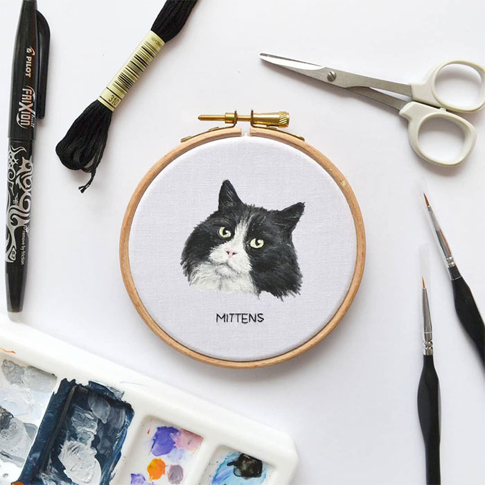 I Embroider Pet Portraits, And Here Are My Best 19 Works
